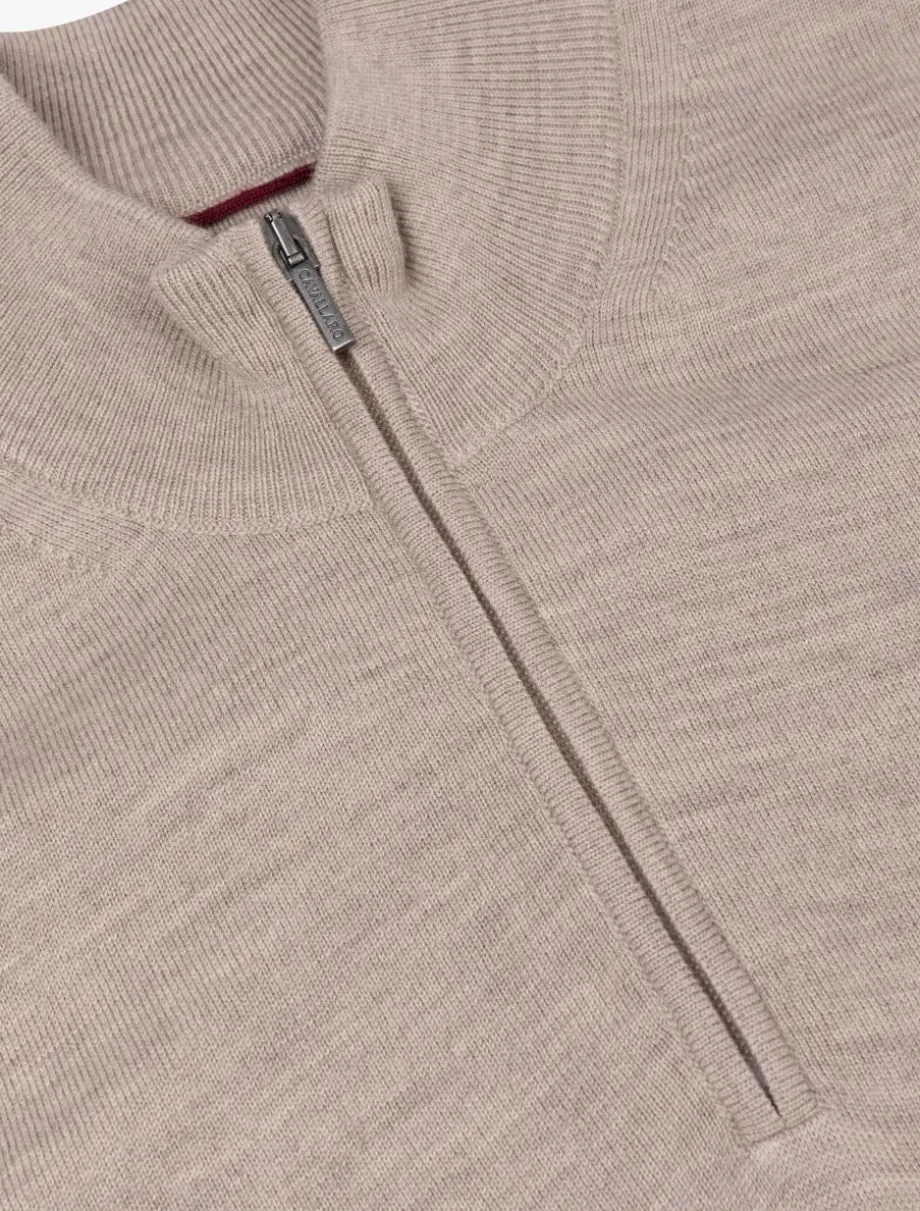 Merino Half Zip Trui
