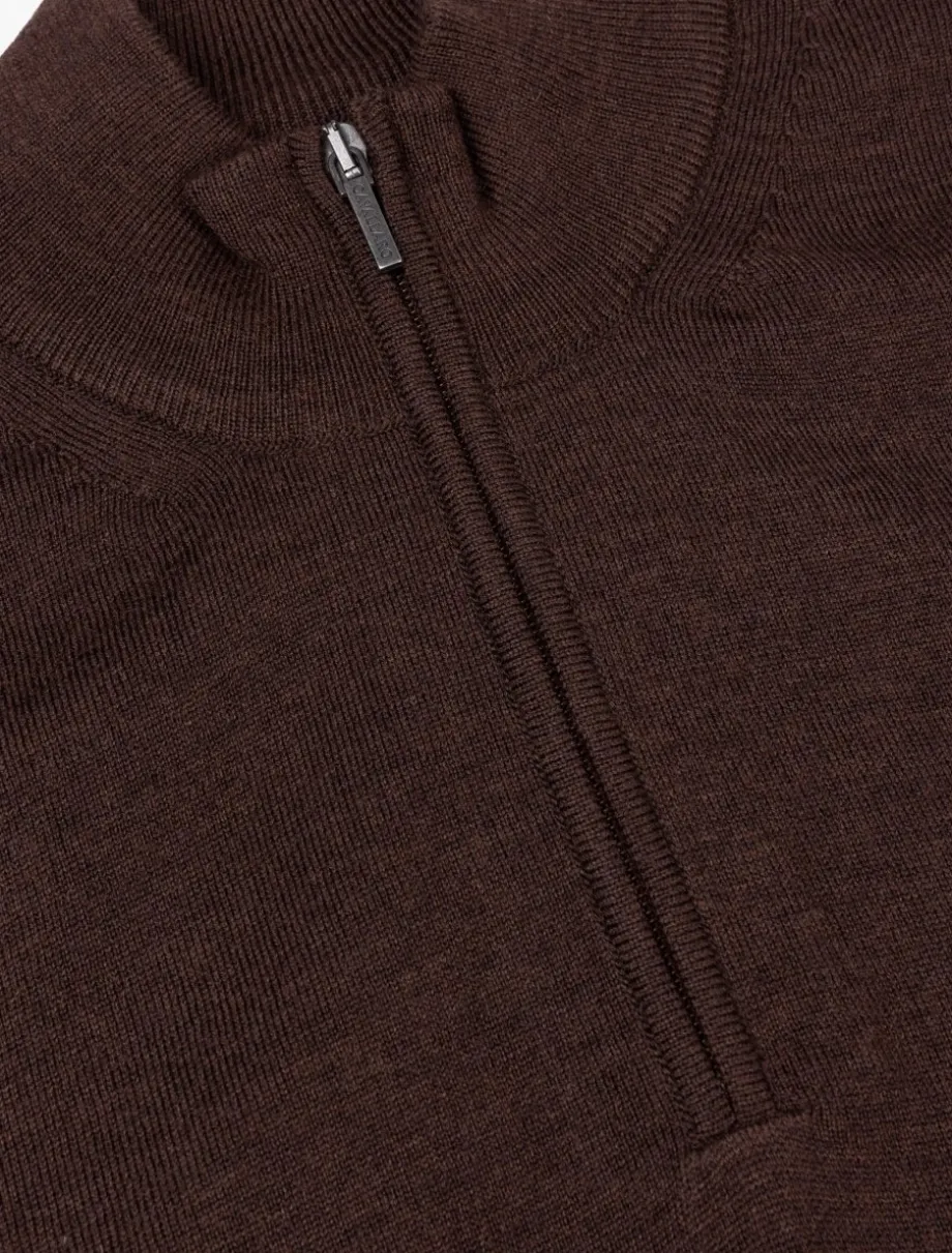 Merino Half Zip Trui